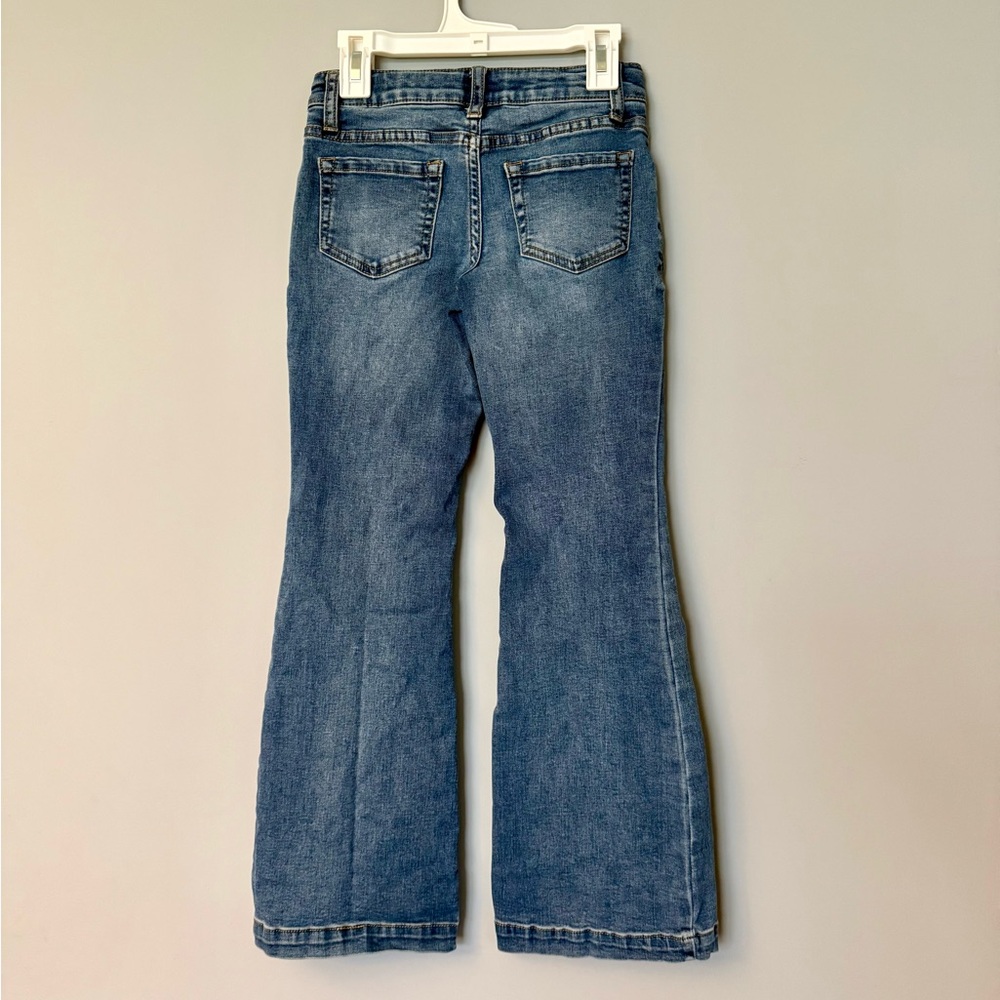 Art Class Girls’ Front Seam Low Rise Flare Jeans in Medium Wash Size 8 Y2K - Picture 4 of 6